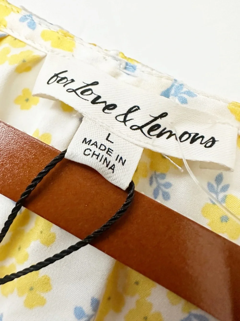 NWT For Love and Lemons Yellow Floral Daffodil Lace Robe Dress L - Picture 12 of 16